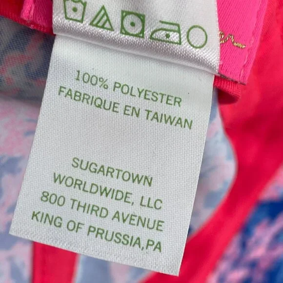 NEW Lilly Pulitzer Womens Run Around Baseball Hat Borealis Blue Cap Adjustable - Picture 5 of 13